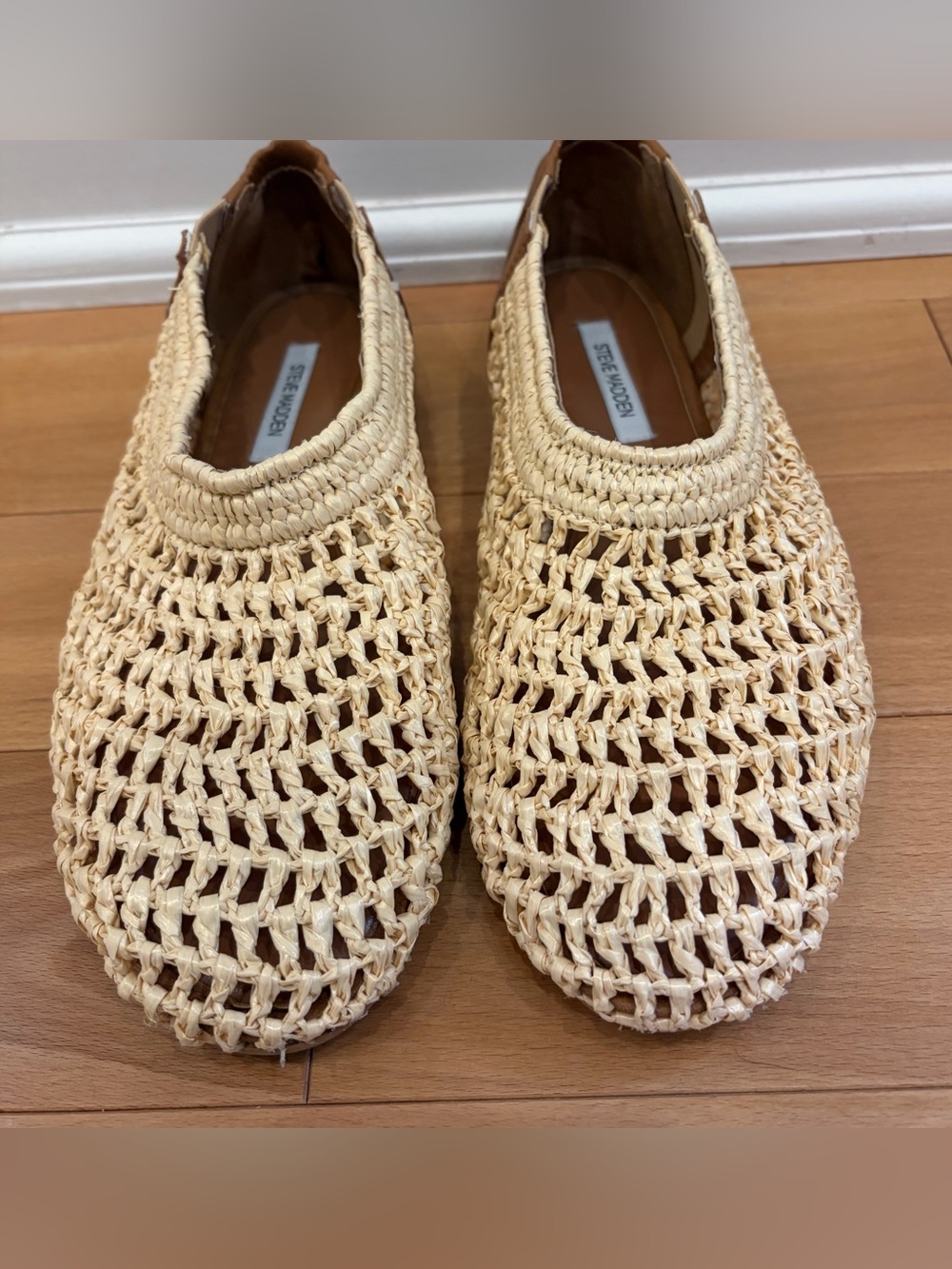 NWT Steve Madden Meela Flats in  Natural Raffia - Picture 7 of 7